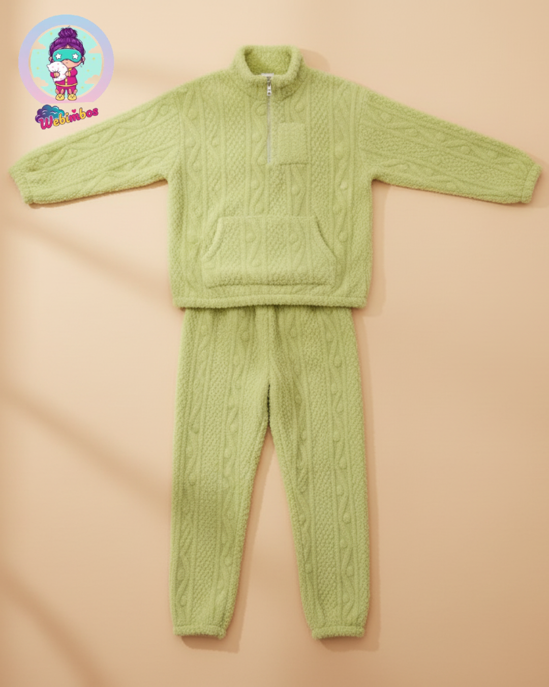 Fluffy Dreams Lounge Set – Mint Green