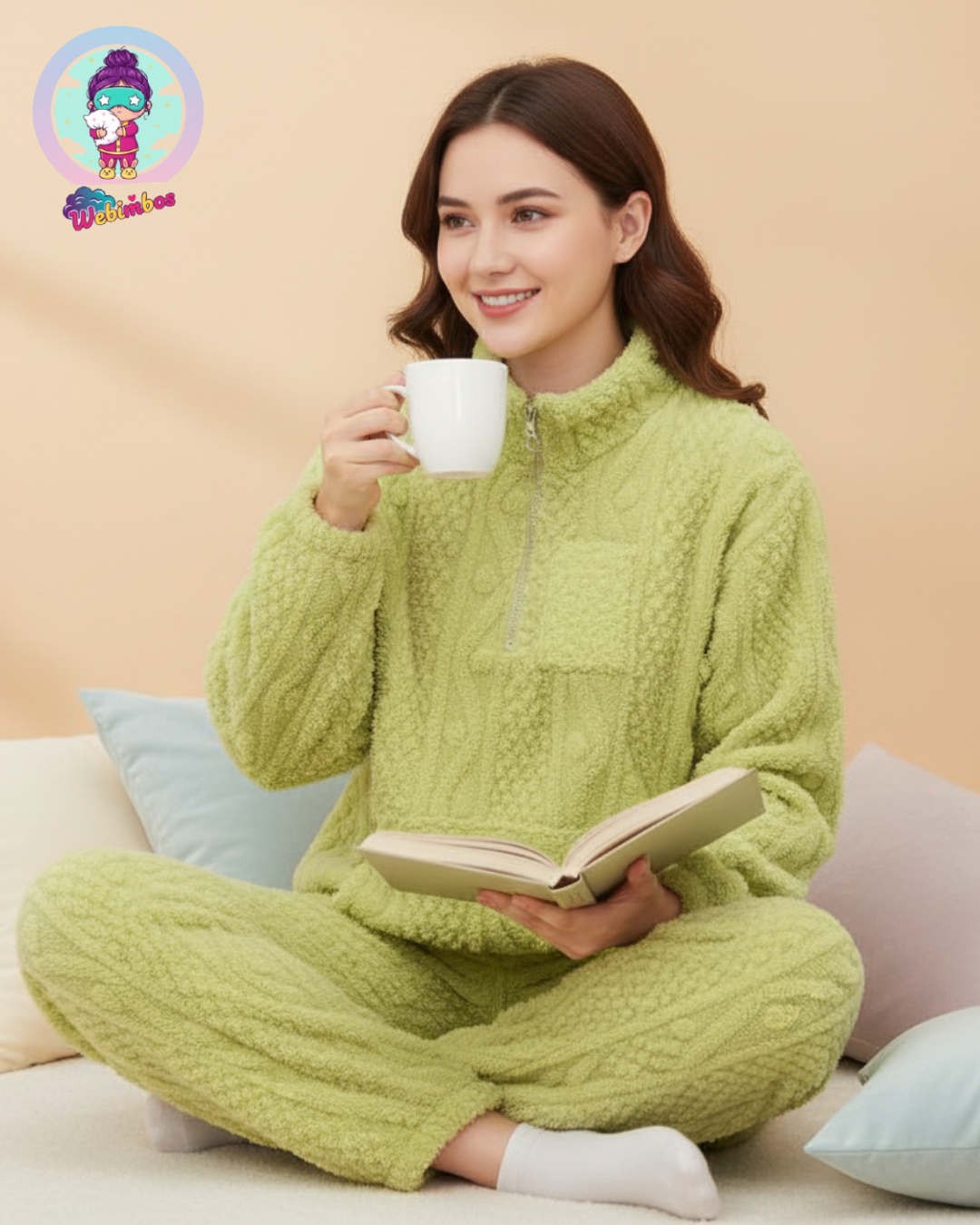 Fluffy Dreams Lounge Set – Mint Green