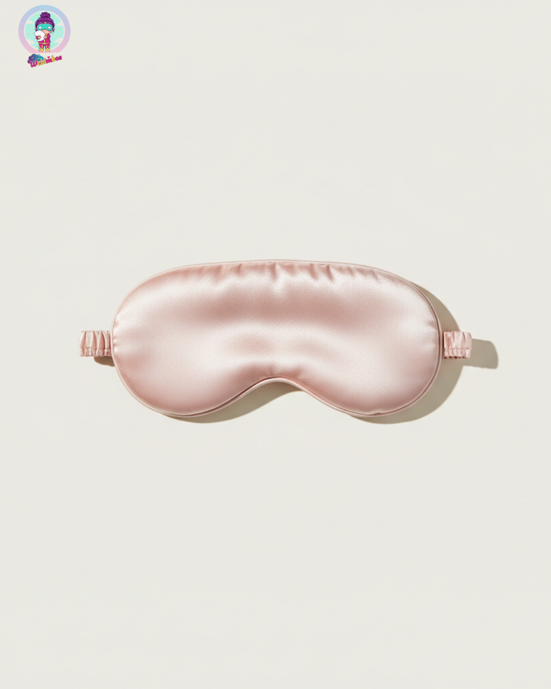 Luxury Pink Satin Sleep Mask for Women